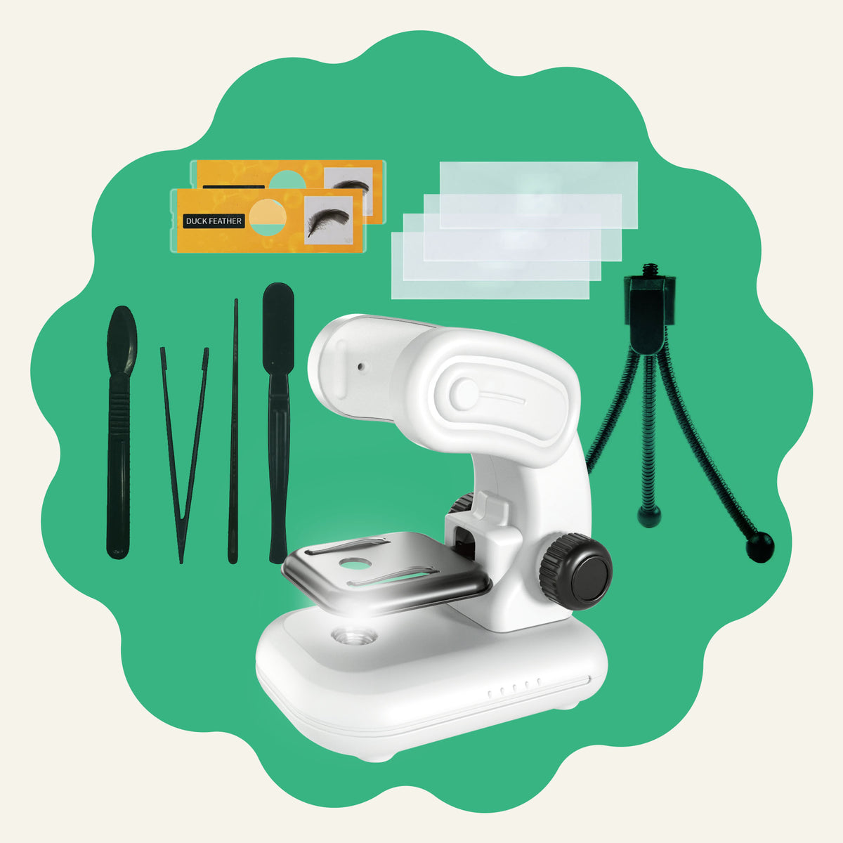 Accessories (Stand, tweezers, slides)